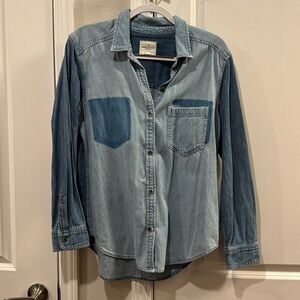 American Eagle Jean button down vintage shirt oversized fit size small